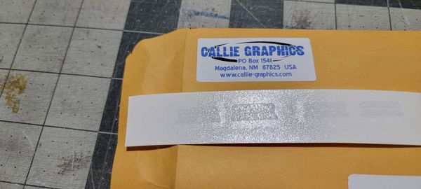 Chapter 14: Last decals received, Thanks Callie Graphics.