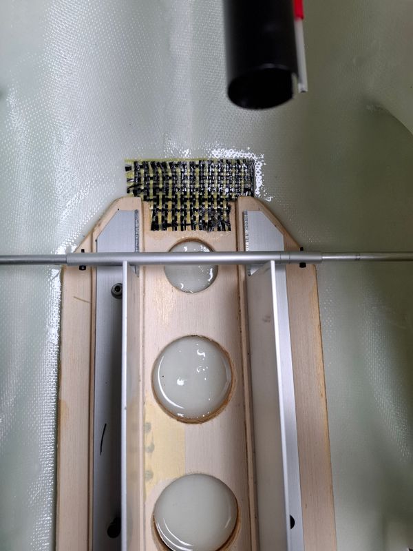 Chapter 7: Baseframe glueing to the fuselage.