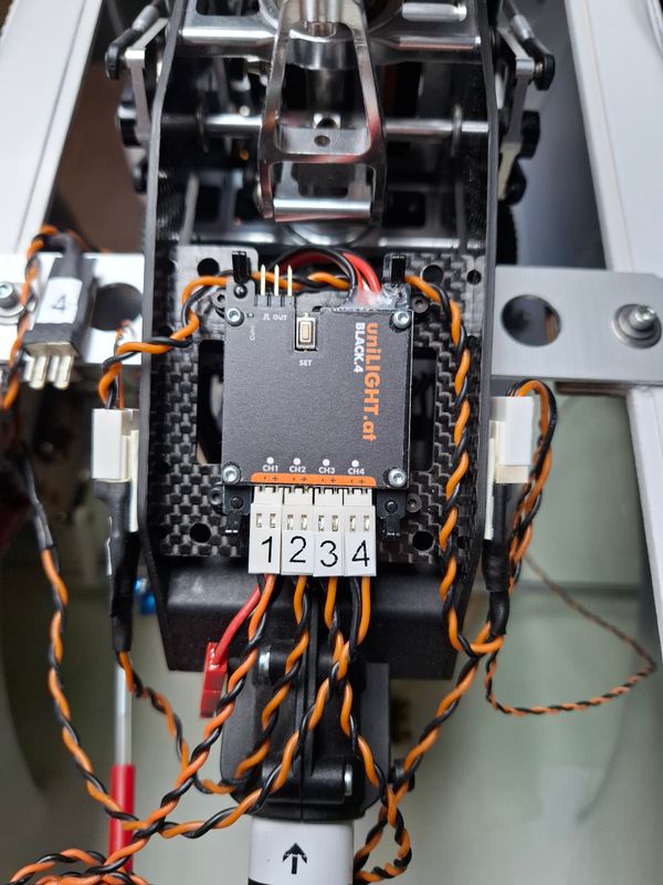 Chapter 2: Unilight controller wiring and modified battery fixation system.