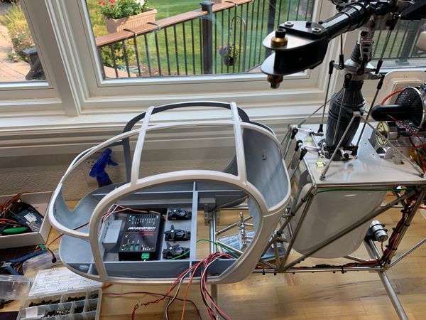 Chapter 6: Canopy, electronics, tail rotor shaft bearings