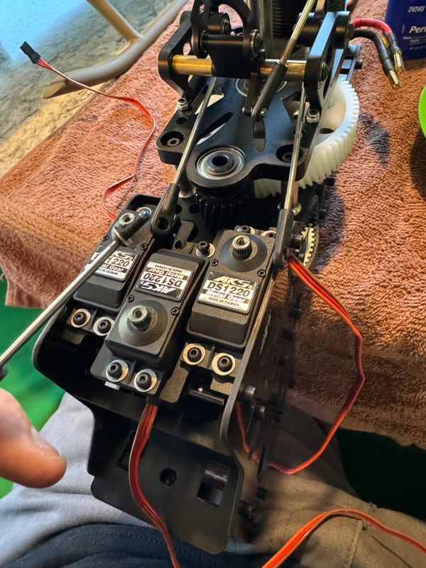 Chapter 3: Mounting the servos and motor.