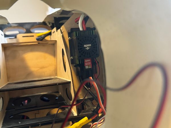 Chapter 4: Attaching the tail, mounting the ESC and cable management.