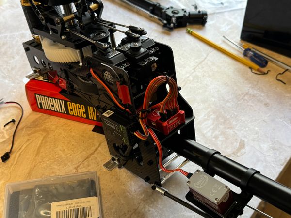 Chapter 4: Attaching the tail, mounting the ESC and cable management.