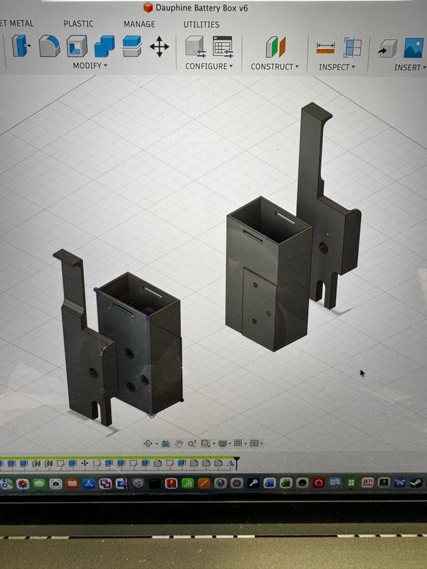 Chapter 3: Upper motor bearing support, battery boxes and electronics tray