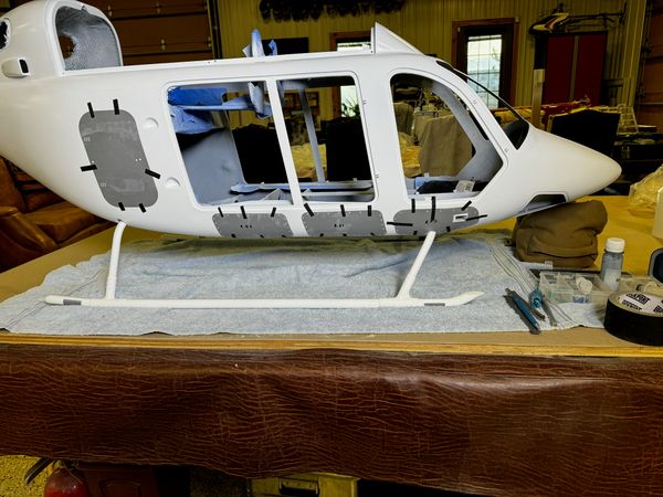 Chapter 8: Base coat, panel lines, rivets and the start of skid work