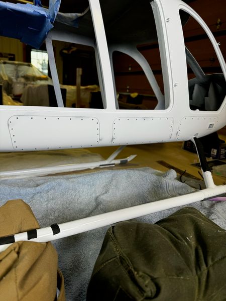 Chapter 8: Base coat, panel lines, rivets and the start of skid work