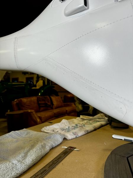 Chapter 8: Base coat, panel lines, rivets and the start of skid work